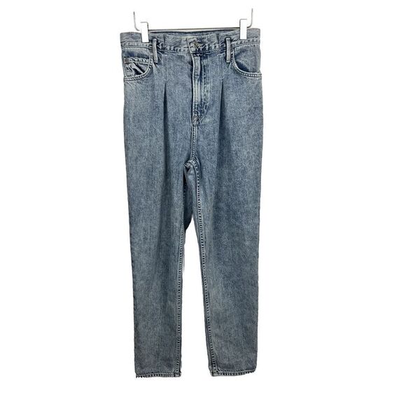 GRLFRND Jeans 25 Womens Blue Teagan High Rise Pleated Light Fading Please Me - Picture 1 of 10